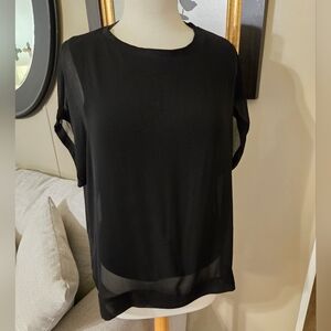 Zara Black Sheer Women's Blouse